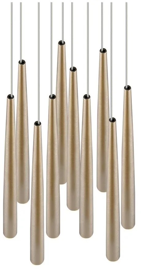Lampa wisząca LED w kolorze złota ø 30 cm Cala – Trio Select