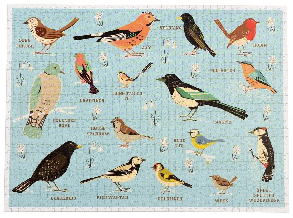 Puzzle (liczba elementów 1000) Garden Birds – Rex London