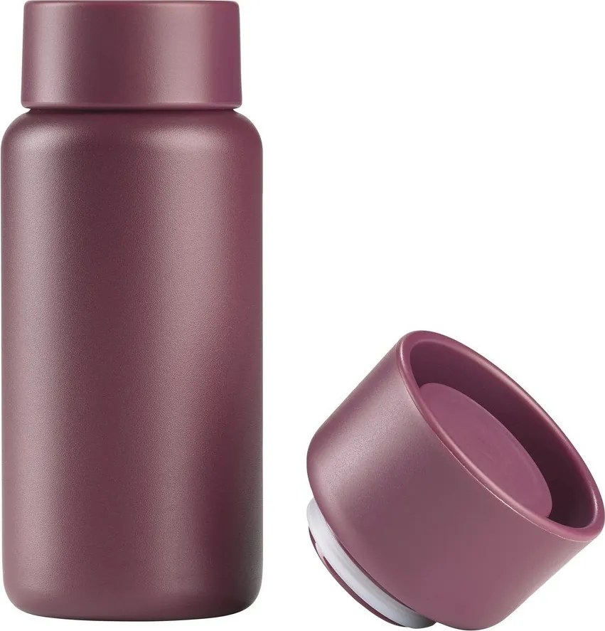Bordowy kubek termiczny ze stali nierdzewnej 400 ml Singles – Zone