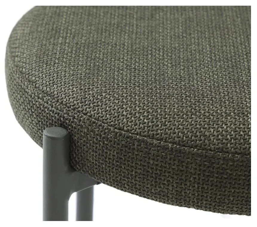 Metalowy stołek w kolorze khaki Pelican – Unique Furniture