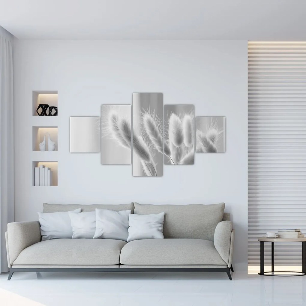 Obraz - Trawa z króliczym ogonkiem (125x70 cm)