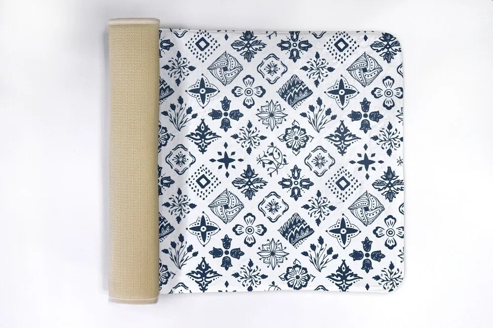 Antypoślizgowy dywanik łazienkowy Antypoślizgowy dywanik łazienkowy Kwiaty Abstrakcja