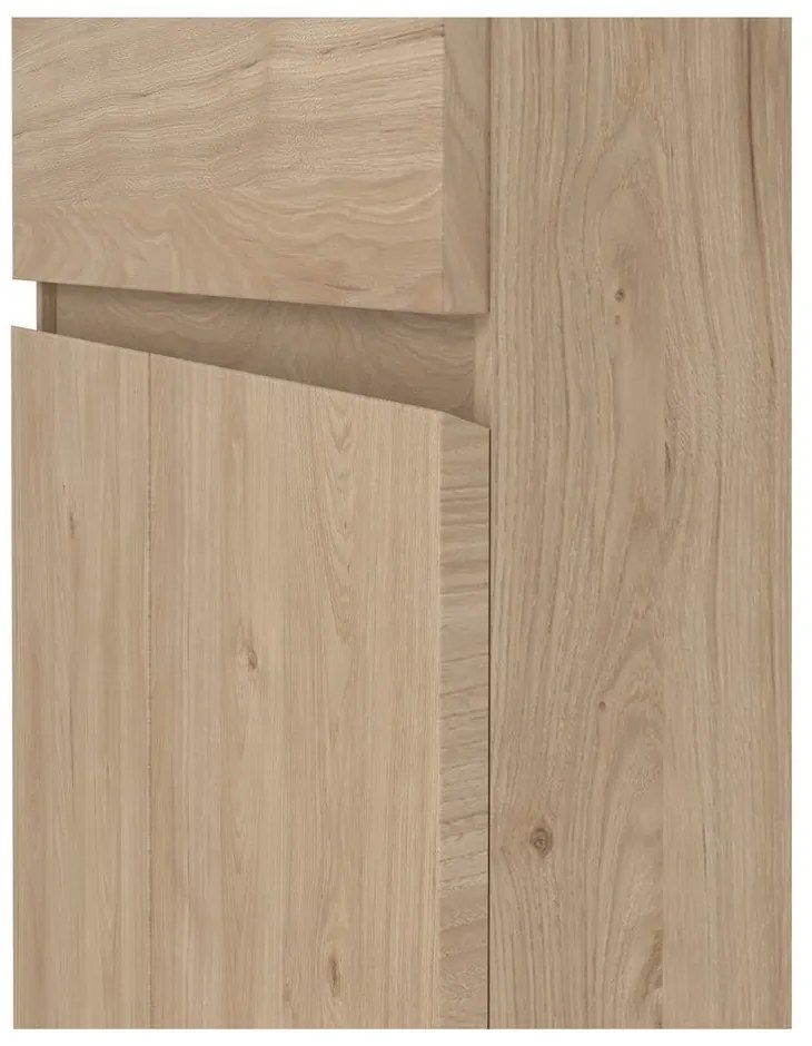 Komoda w dekorze dębu w naturalnym kolorze 80x100x40 cm Naia – Tvilum