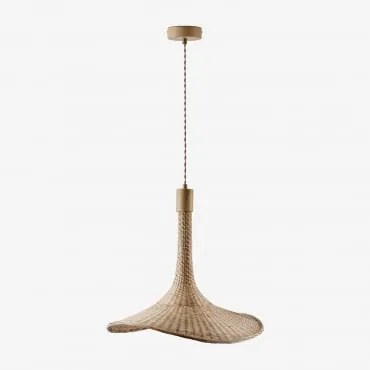 Lampa Sufitowa Z Bambusa Chaifer Miel & 45 X 40 Cm & B - Sklum