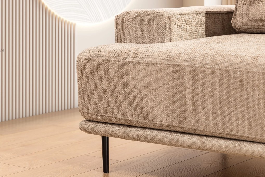 Kanapa rozkładana Nicole - beżowa plecionka Magni 206.03