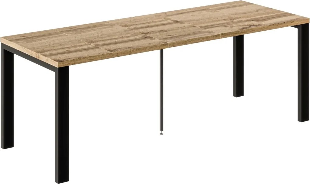Stół do jadalni w stylu industrialnym Garant dąb wotan