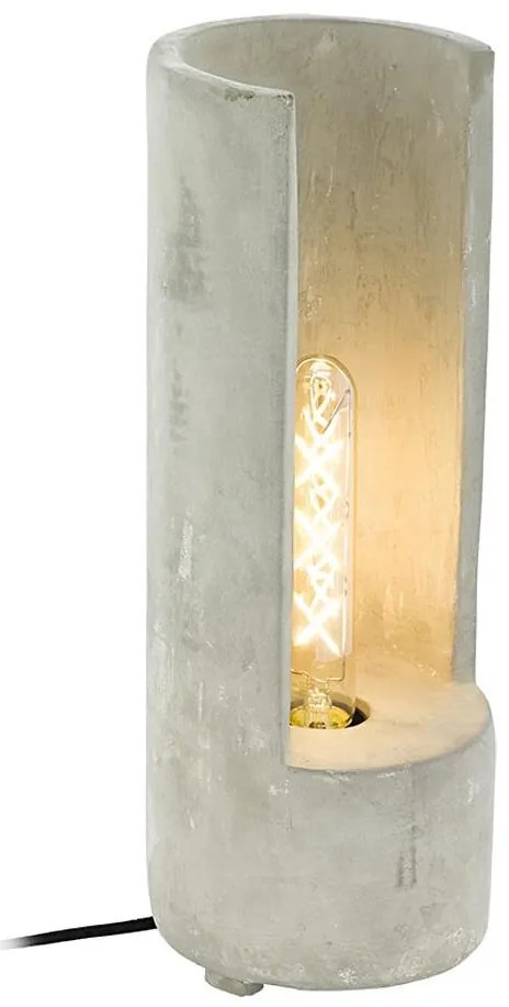 Eglo 49112 - Lampa stołowa LYNTON 1xE27/60W/230V, betonowa