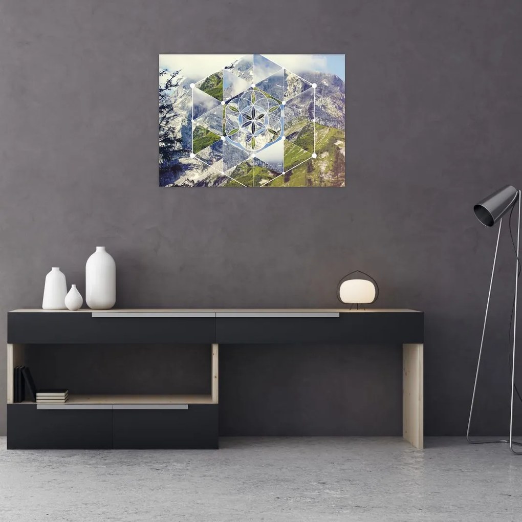 Obraz na szkle - Figura geometryczna (70x50 cm)