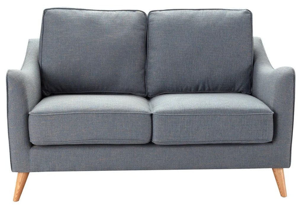 Sofa Venuste denim blue/brown 2-os.