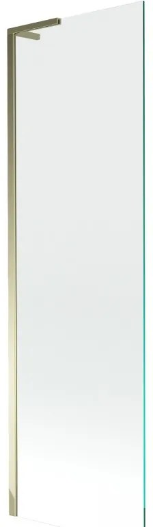 Mexen Next L jedno-skrzydłowy panel nawannowy 60 x 150 cm, przezroczysty, złoty - 895-060-000-03-00-50