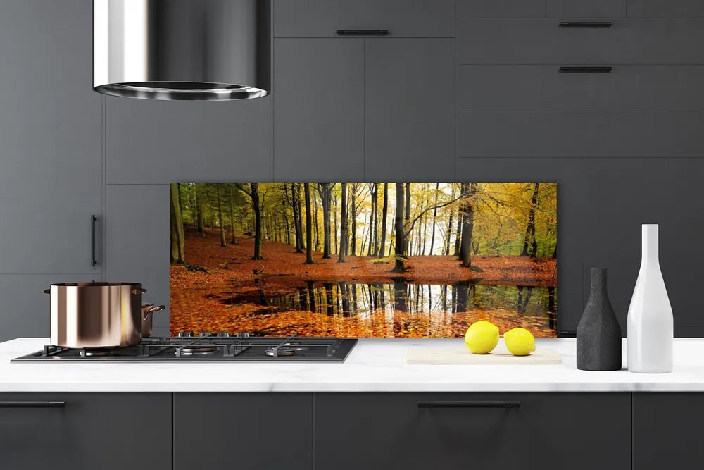 Panel Kuchenny Głęboka Zieleń Lasu