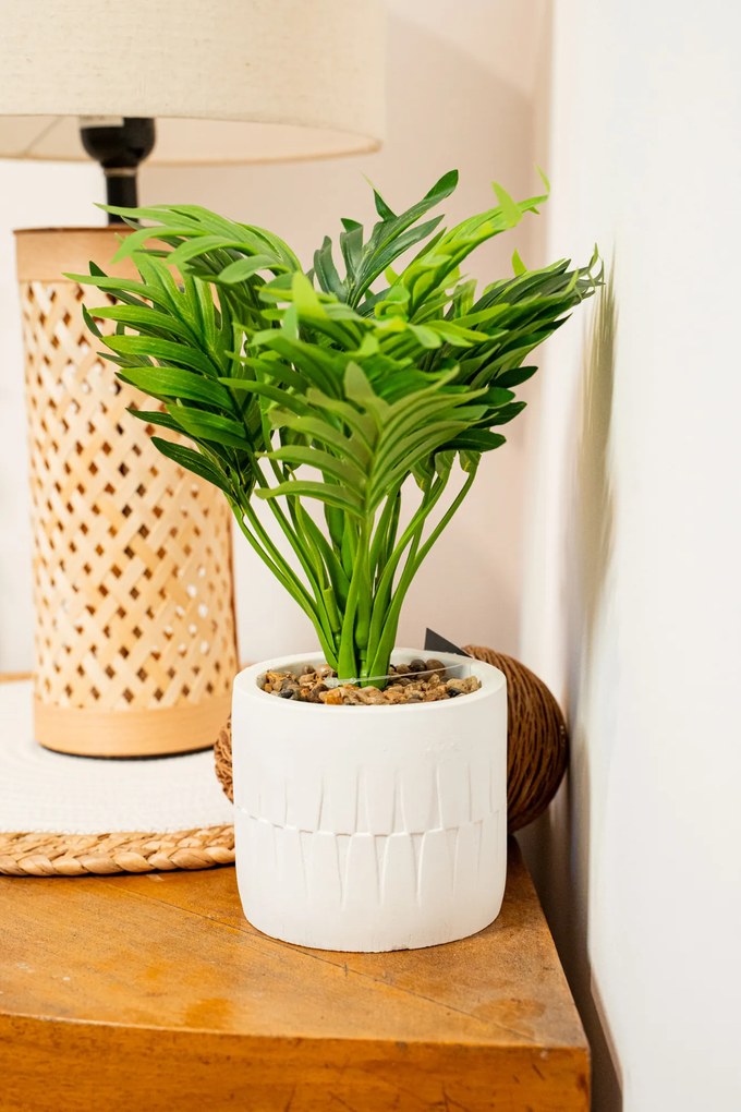 Sztuczny kwiat w donicy - palma ETNIK, 29 cm