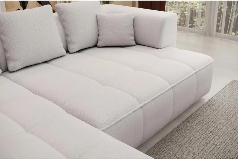 Narożnik ALBIO S z elektryczną regulacją siedziska funkcja spania WERSAL