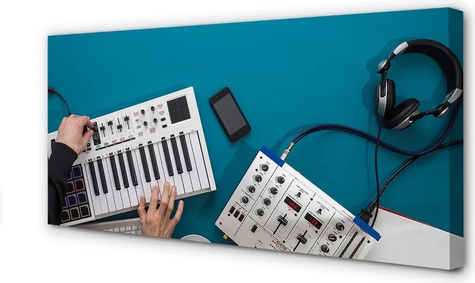Obraz drukowany na płótnie Sprzęt Do Miksowania Muzyki