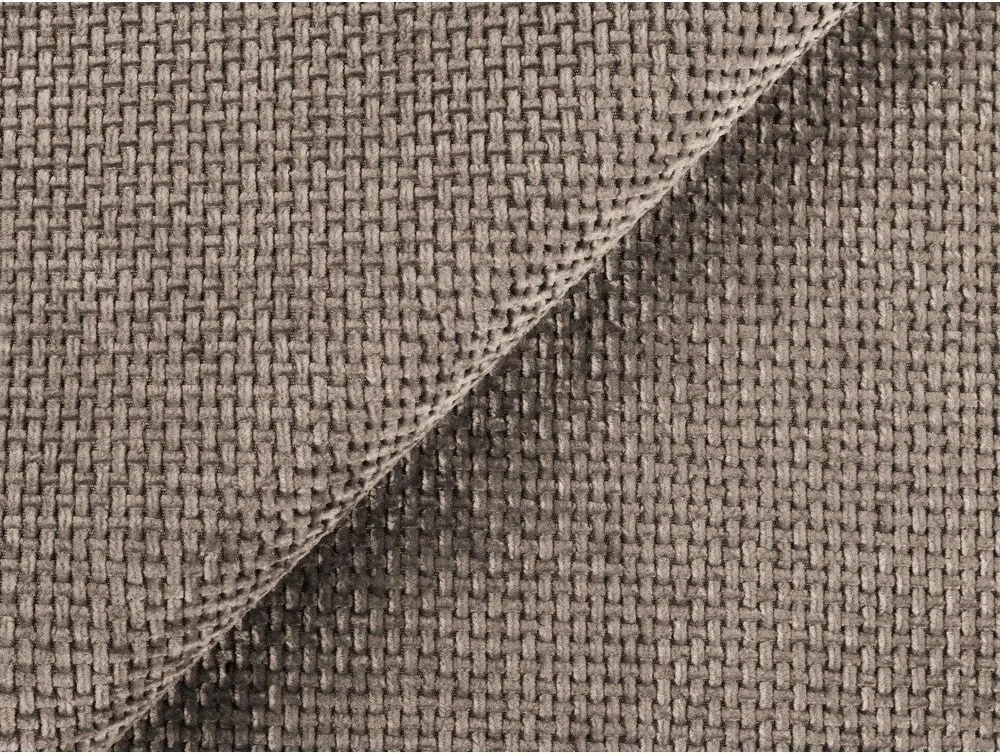 Beżowy rozkładany/ze schowkiem narożnik z tkaniny szenilowej (prawostronny/w kształcie litery L) Kona – Makamii