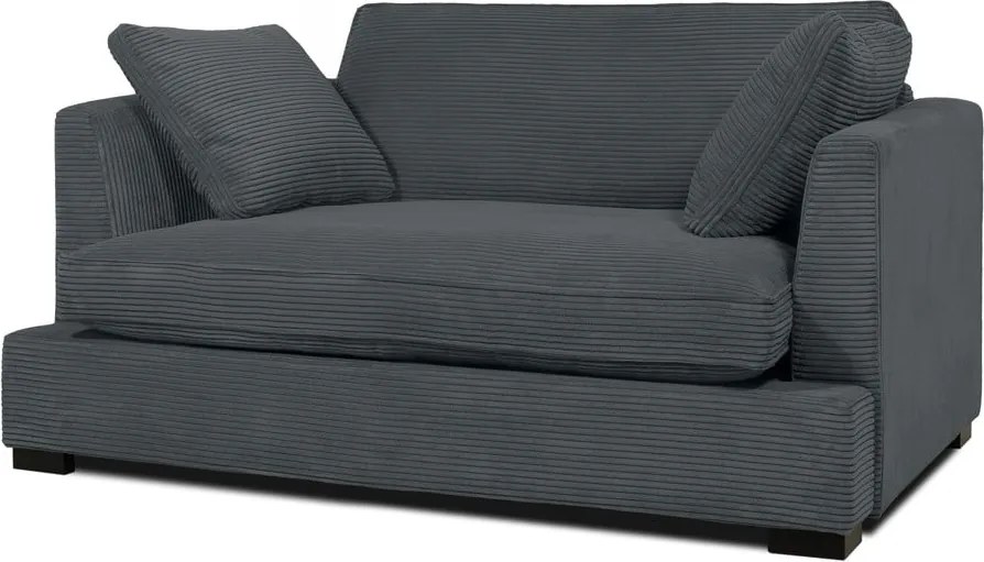 Szary sztruksowy fotel Mobby – Scandic