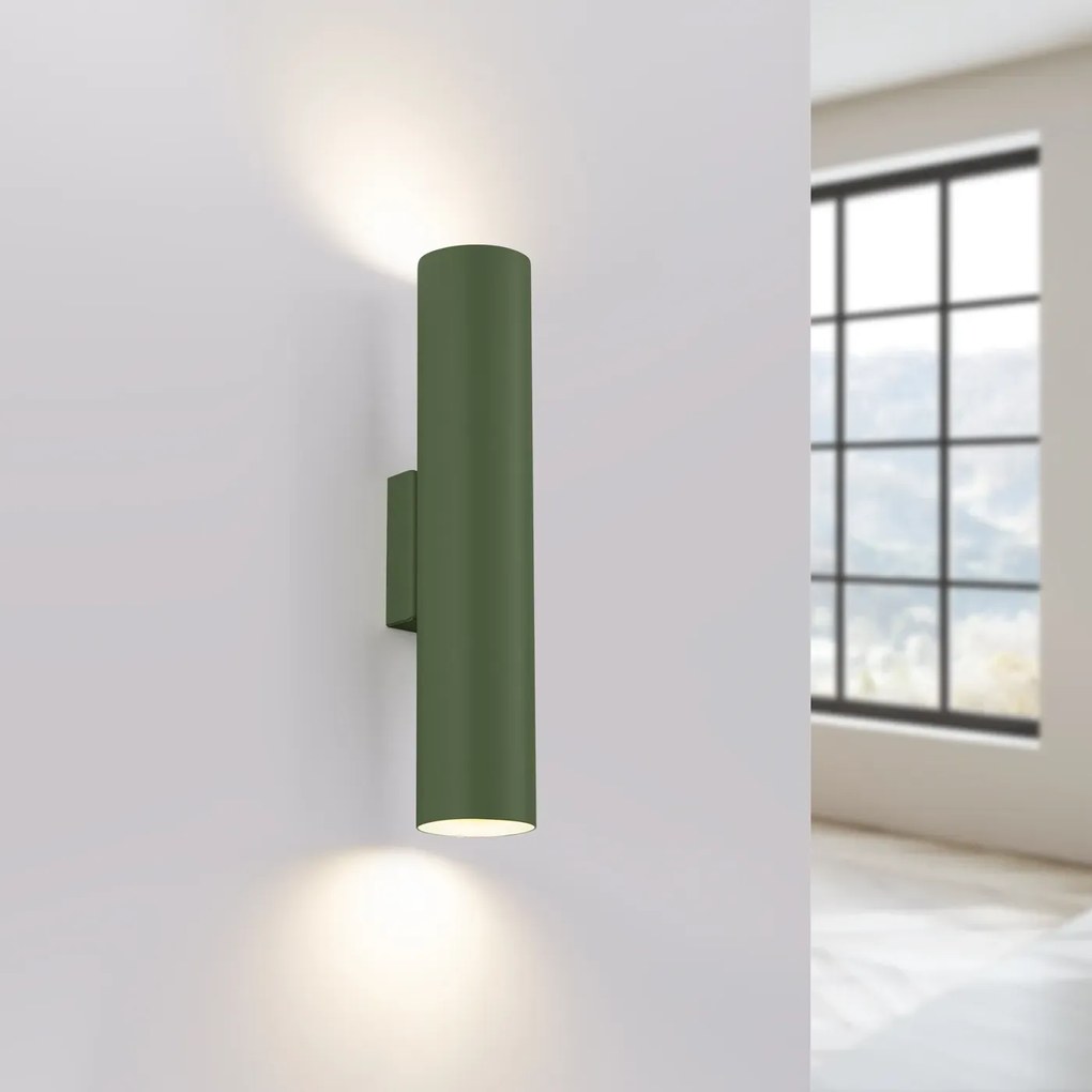 Kinkiet LAGOS 2 zielony oliwkowy SOLLUX LIGHTING