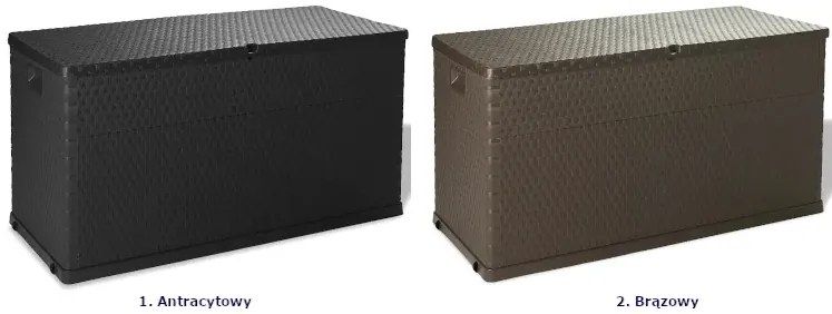 Antracytowa skrzynia ogrodowa R2-K95