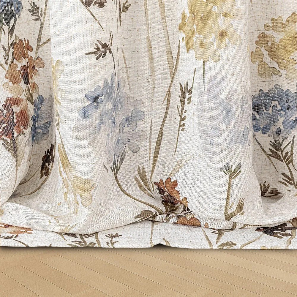 Kremowa zasłona 135x250 cm Flosi – Restilo