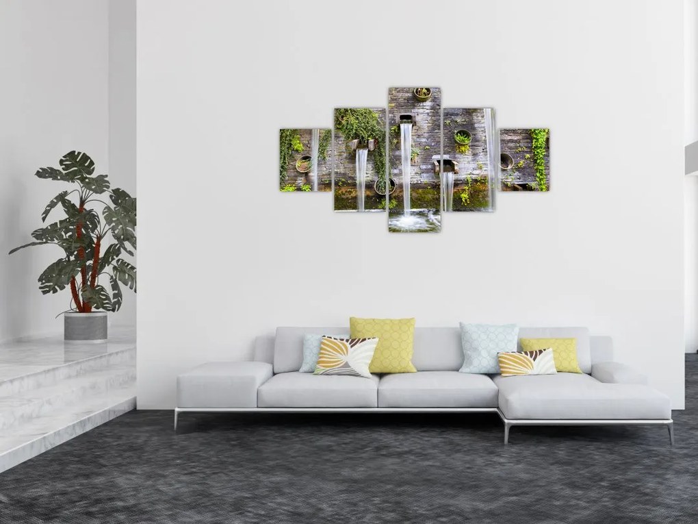 Obraz - Kamienny mur, Hamburg, Niemcy (125x70 cm)