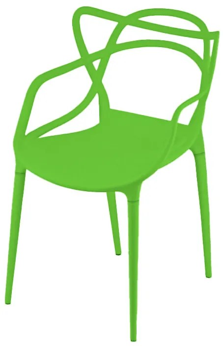 Krzesło plastikowe KATO zielone