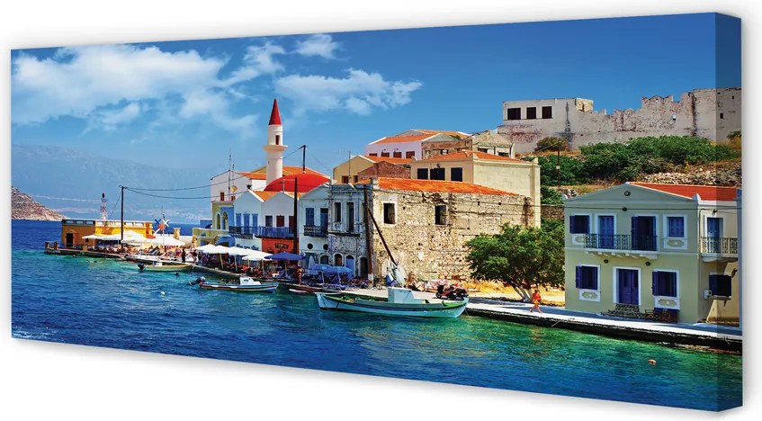 Obraz na płótnie Surowe Piękno Greckiego Wybrzeża