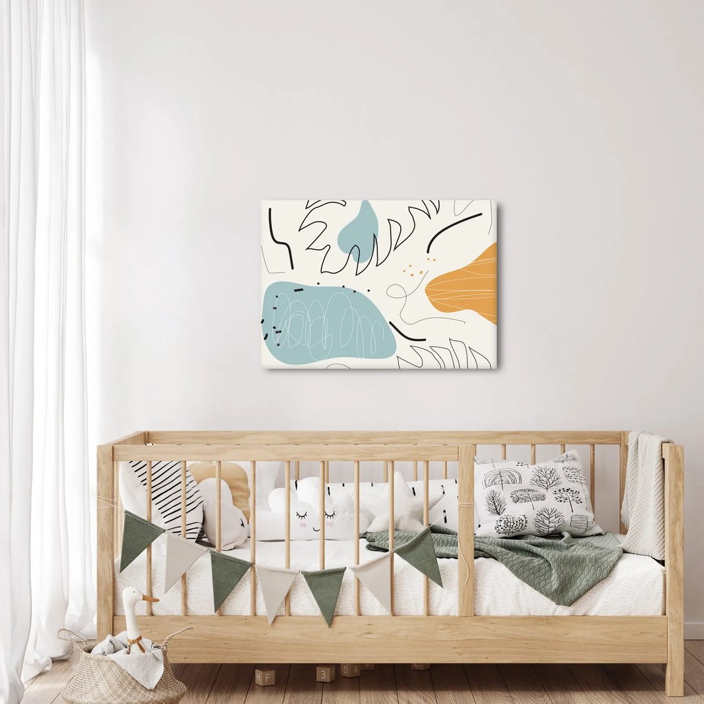 Obraz - ilustracja liścia (70x50 cm)
