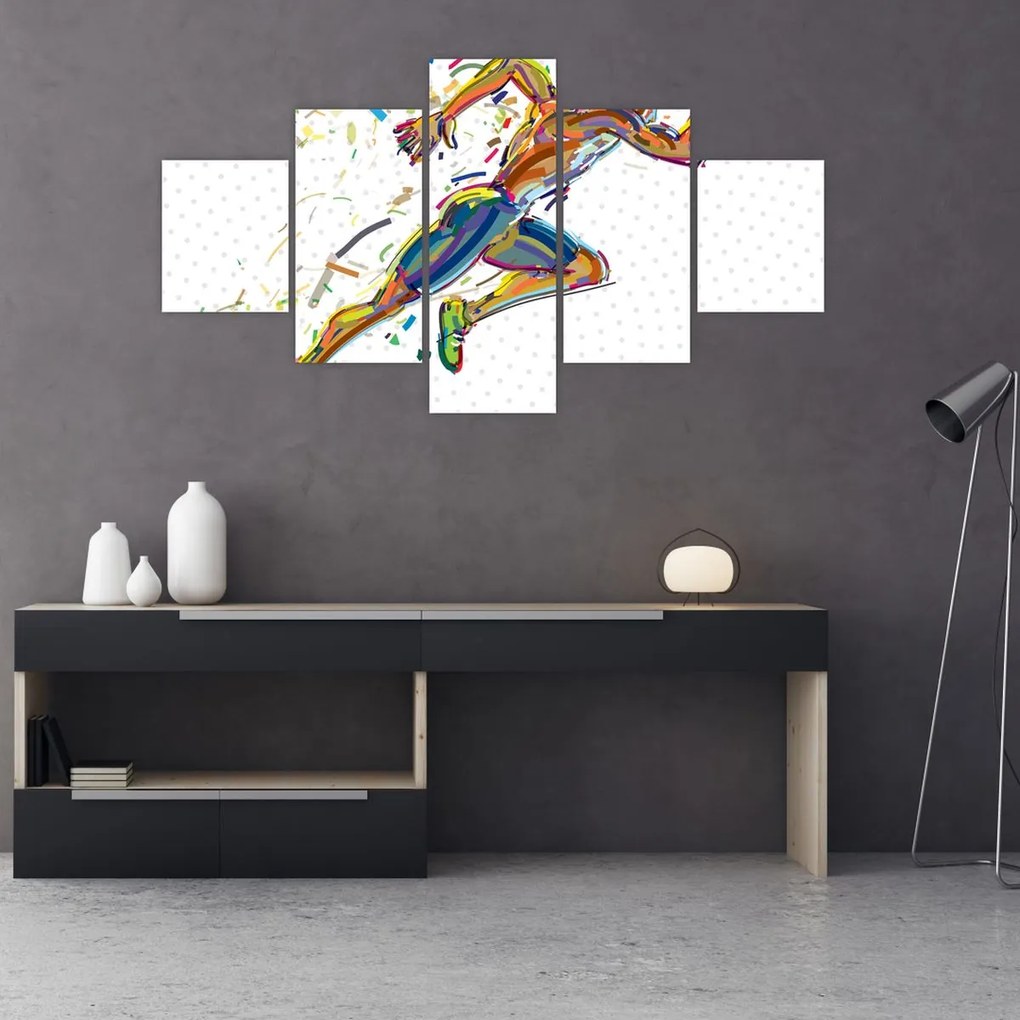 Obraz - Biegacz (125x70 cm)