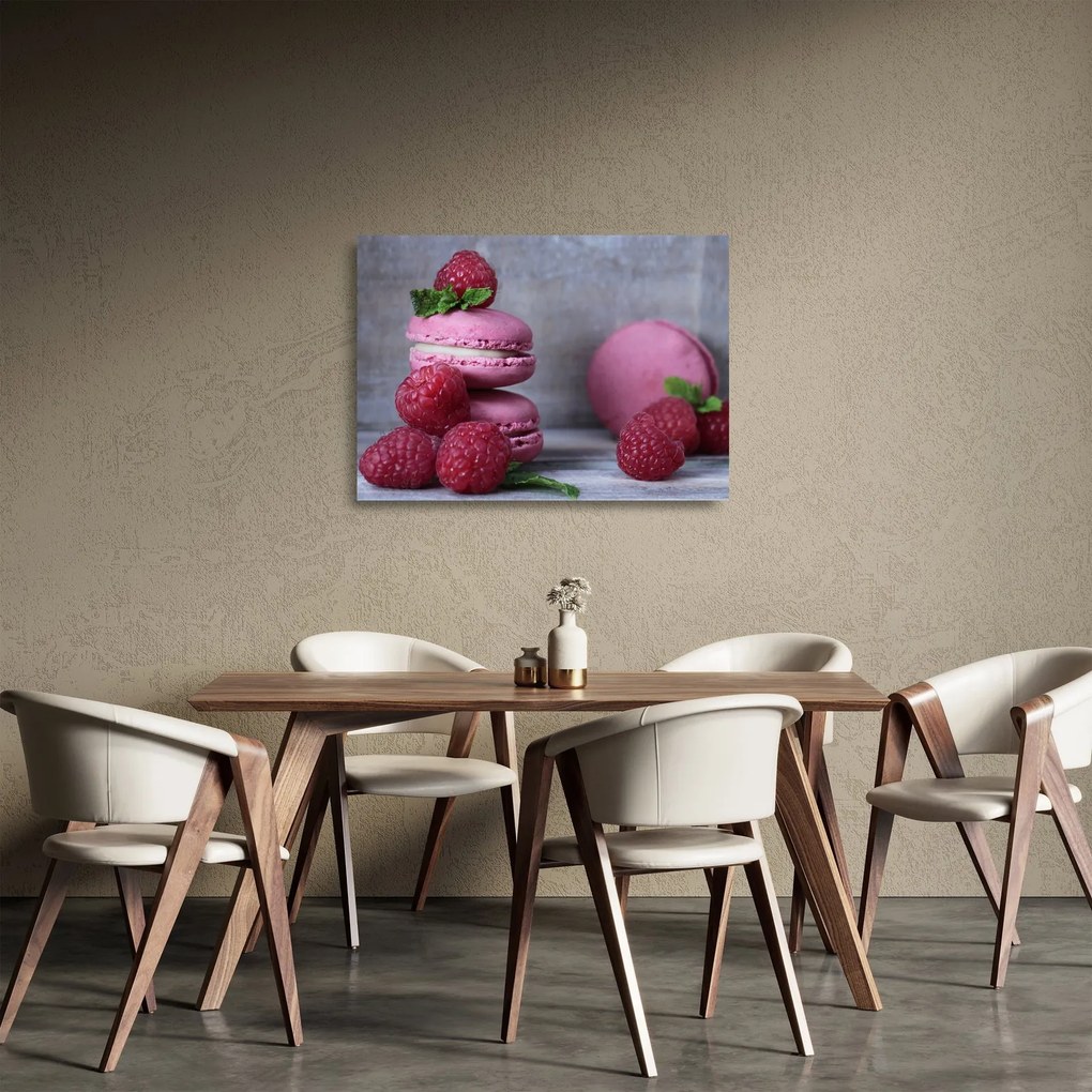 Obraz na szkle makaroników (70x50 cm)