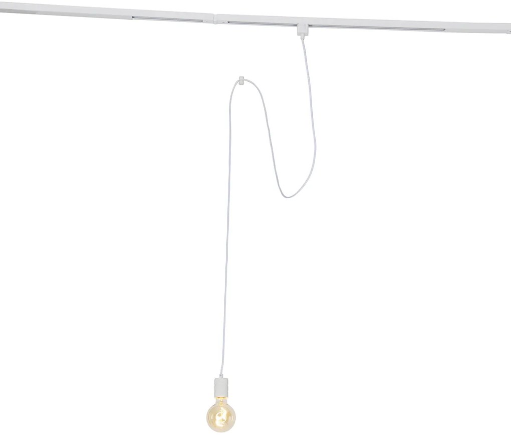 Lampa wisząca biała do systemu szynowego 1-fazowego - Iconic Cavalux