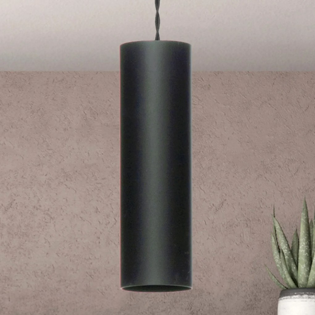 Halogenowa lampa wisząca E366-Roli - czarny