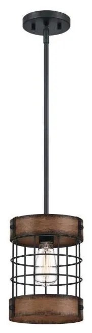 Westinghouse 61179 - Żyrandol na lince LANGSTON 1xE27/60W/230V barnwood