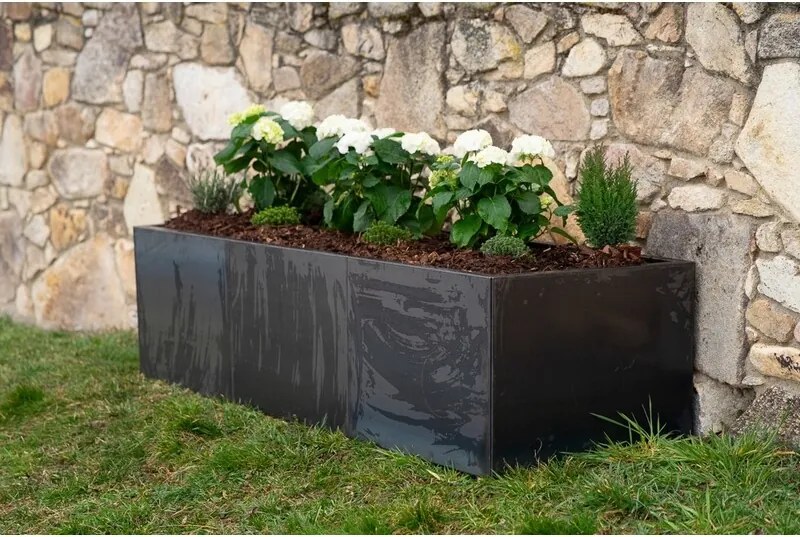 Alto Podwyższona rabata 69 x 204 x 52 cm, corten CORGARDEN 1011