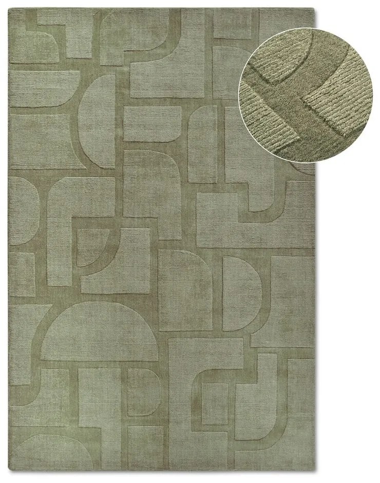 Zielony wełniany dywan tkany ręcznie 190x280 cm Alexis – Villeroy&amp;Boch