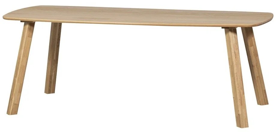 Stół z litego drewna dębowego 100x180 cm Tablo – WOOOD