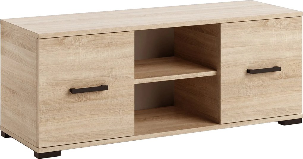 Szafka RTV stojąca ALBANO 122 cm do Salonu pod Telewizor - Dąb sonoma
