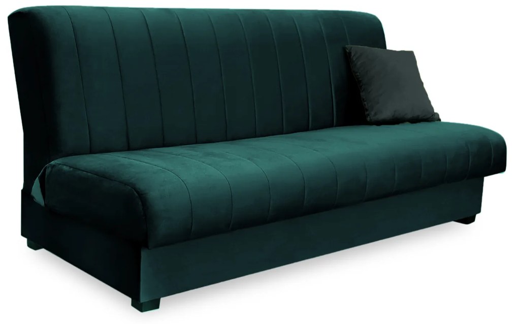 Sofa z Funkcją Spania SIGMA Rozkładana Wersalka Dwuosobowa Zielona Nowoczesna do Salonu