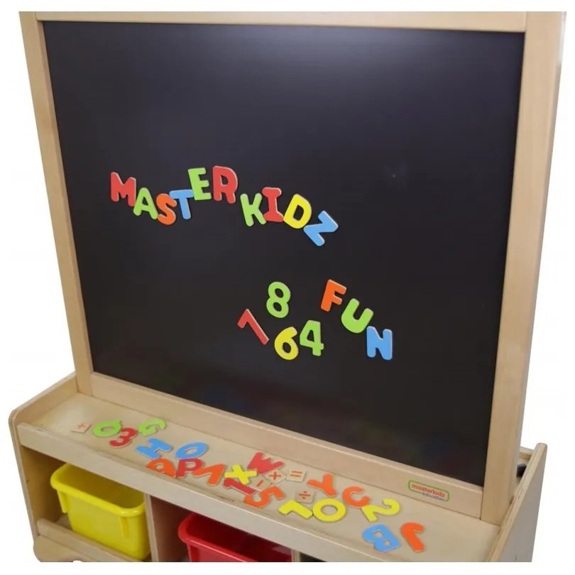 Dwustronna tablica kredowa i magnetyczna do pisania masterkidz