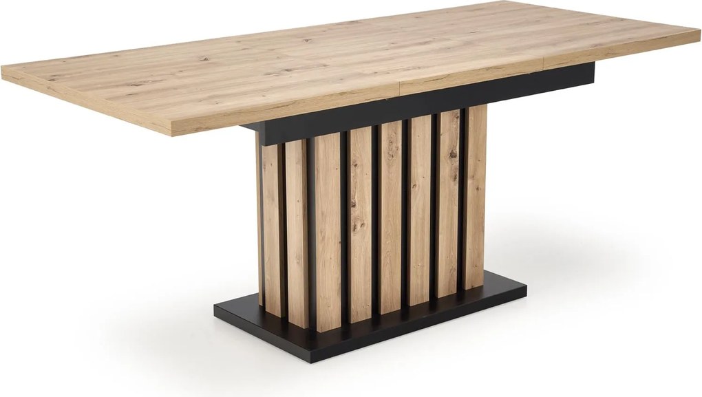 Rozkładany stół Lamello z lamelami na podstawie