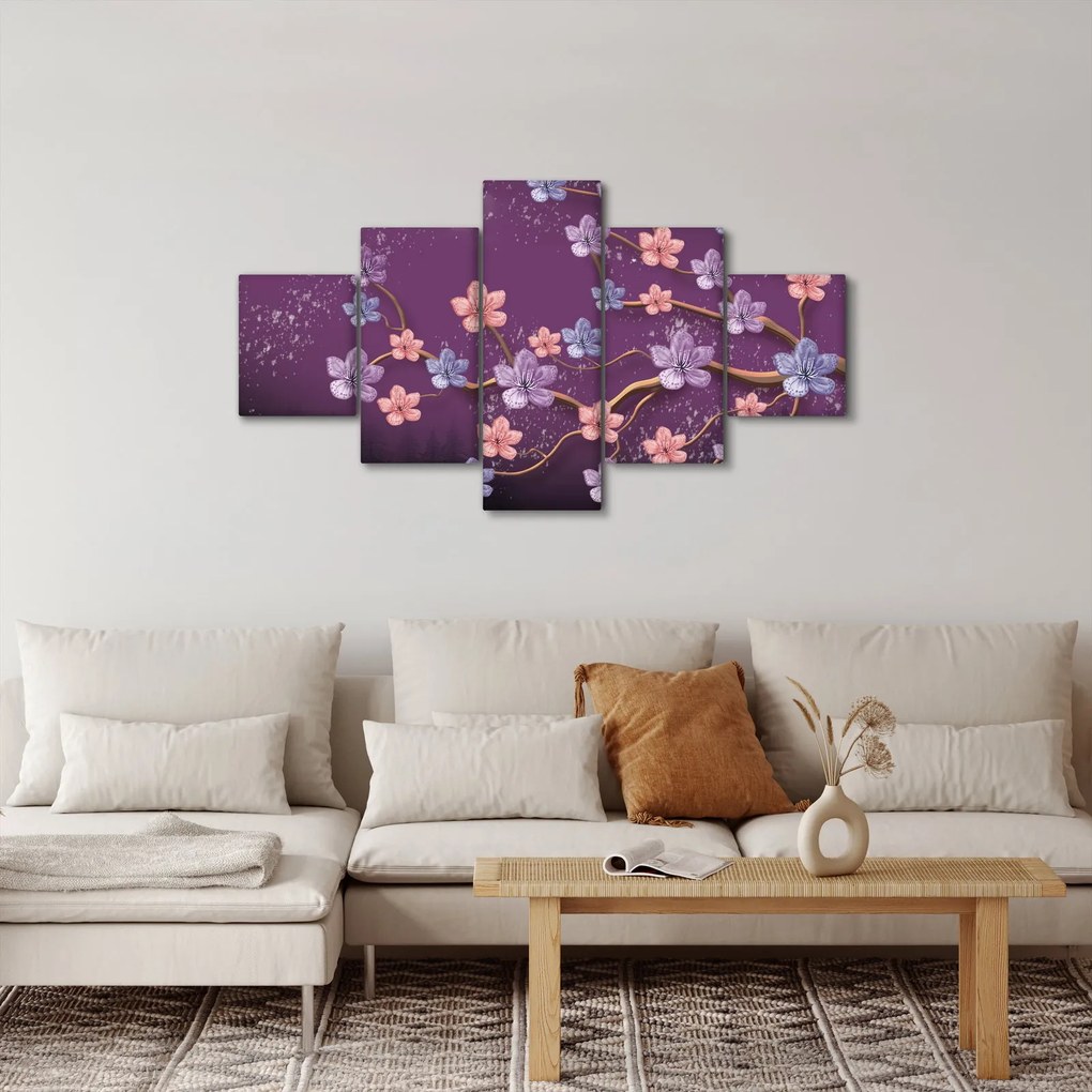 Obraz - Wiosenny zmierzch (125x70 cm)
