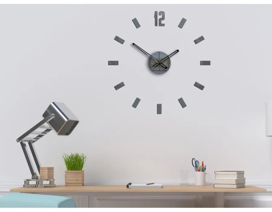 Zegar ścienny naklejany duży nowoczesny akrylowy na ścianę do kuchni salonu