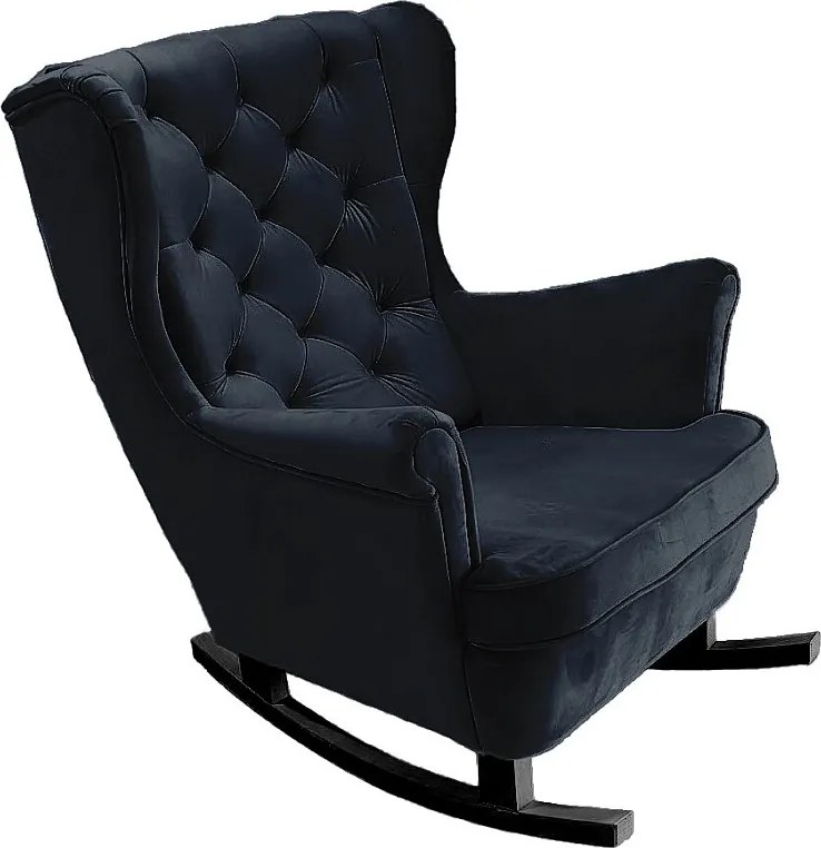 Fotel Relax z Tapicerowanym Siedzeniem i Podłokietnikami, Fotel TV 102x81x95cm Czarny_29863