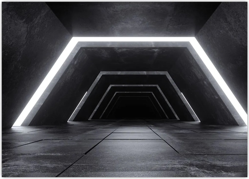 Obraz - Futurystyczny tunel (70x50 cm)