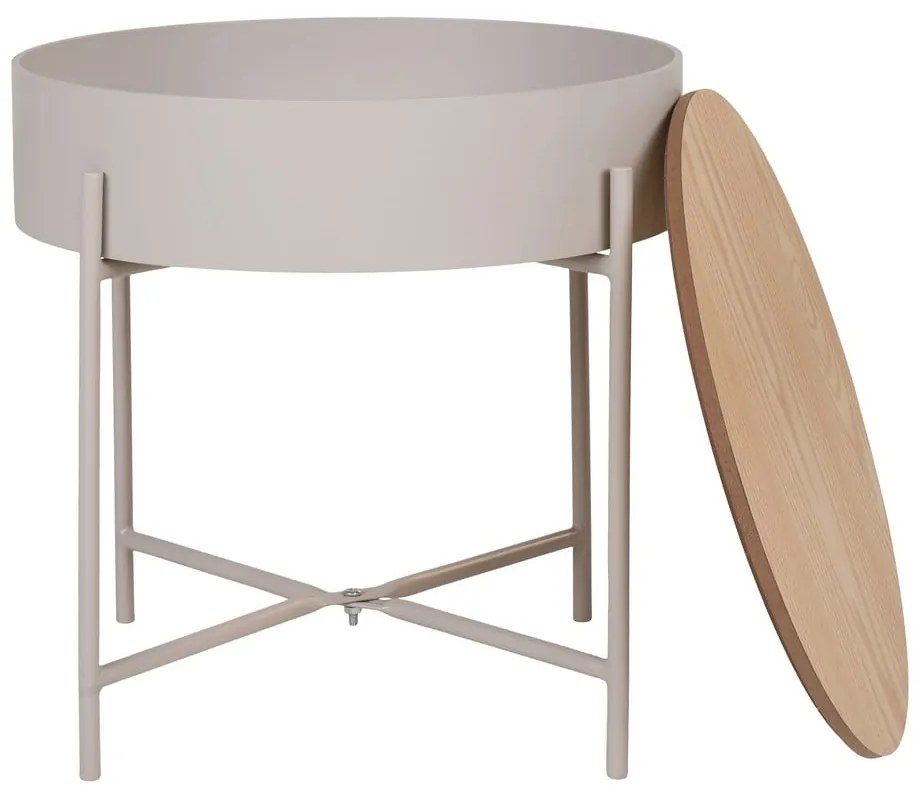 Metalowy okrągły stolik ø 40 cm Sisco – House Nordic