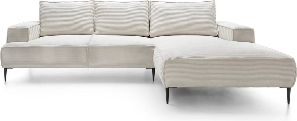 Masseno Narożnik DUNA Narożnik L-Kształtny, Modna sofa narożna do salonu - Beżowy, POSO 100
