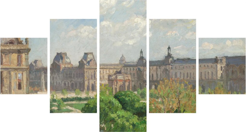 Obraz - Camille Pissarro, Place du Carrousel, Paris, reprodukcje (125x70 cm)
