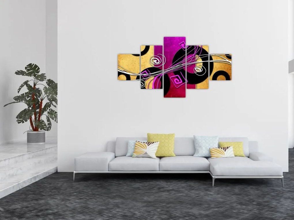 Obraz abstrakcji (125x70 cm)