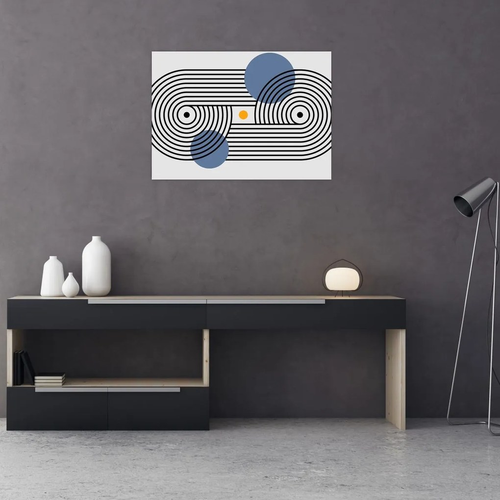 Obraz na szkle - Minimalistyczna abstrakcja N⁰3 (70x50 cm)