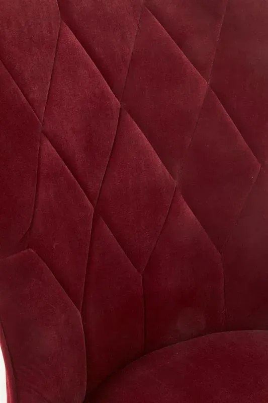 Krzesło tapicerowane K366 VELVET bordowe HALMAR