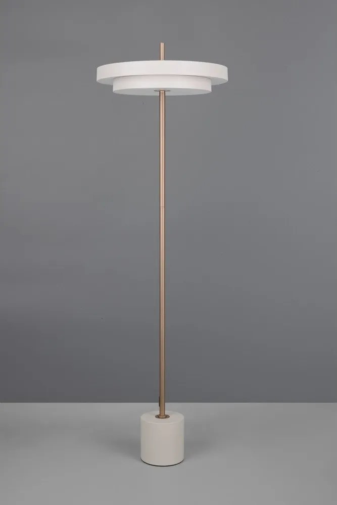 Lampa stojąca LED ze ściemniaczem w kolorze kości słoniowej (wysokość 138 cm) Keaton – Trio